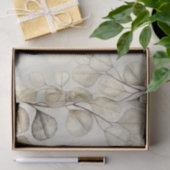 Waterverf Gouden Eucalyptusblad Glanzend Elegant Tissuepapier (Geschenk)