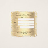 Waterverf Gouden Folie Cadeaubon Glitter Kaart (Achterkant)