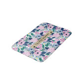 Waterverf goudmonogram goudbruine marinevloeren badmat (Gekanteld)