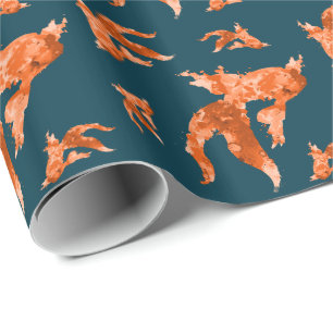 waterverf goudvis cadeaupapier