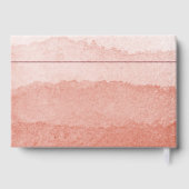 Waterverf gradiënt en tak Japandi bruiloft Gastenboek (Achterkant)