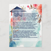 Waterverf Graduation Party Briefkaart (Voorkant)