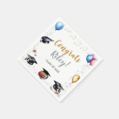 Waterverf Graduation Party Servet (Hoek)