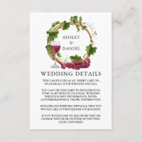 Waterverf Grafieke Wood Wreatding Wedding Details