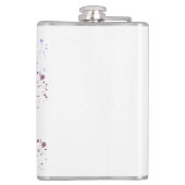 Waterverf grappige kameleon heupfles (Achterkant)