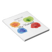 Waterverf Grappige Vis Iets Vis Notitieblok (Schuin)