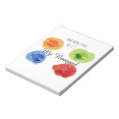 Waterverf Grappige Vis Iets Vis Notitieblok (Gedraaid)