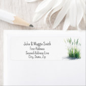 Waterverf grasland Natuur Etiket (Insitu)