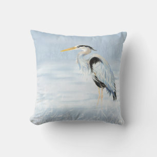 Waterverf Great Blue Heron Bird natuur wildlife Kussen