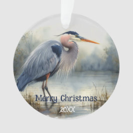 Waterverf Great Blue Heron Bird Wildlife Natuur Ornament