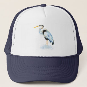 Waterverf Great Blue Heron Bird Wildlife Natuur Trucker Pet