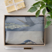 Waterverf Great Blue Heron Decoupage Tissuepapier (Geschenk)