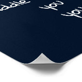 Waterverf Great Blue Heron Inspirerend Quote Poster (Hoek)