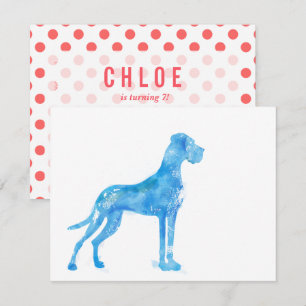 Waterverf Great Dane Kaart
