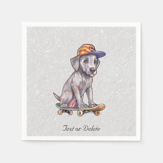 Waterverf Great Dane servetten (Voorkant)