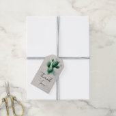 Waterverf Green Cactus Grey Southwest Wedding Cadeaulabel (Met Touw)