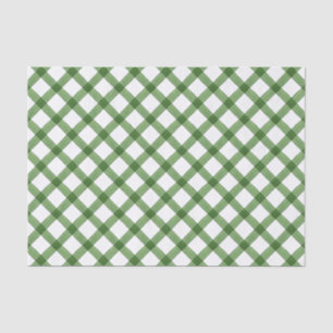 Waterverf Green Christmas Plaid Tissuepapier