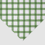 Waterverf Green Christmas Plaid Tissuepapier (Detail)