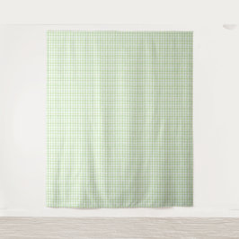 Waterverf Green en White Gingham Wandkleed
