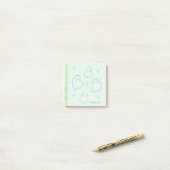 Waterverf Green Girly Ghost Name Notes (Op bureau)