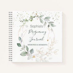 Waterverf Green Gold Foliage Pregnage Journal Notitieboek