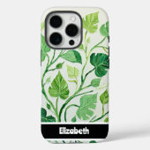 Waterverf Green Leafy Botanical Smartphone Case-Mate iPhone Case (Achterkant)