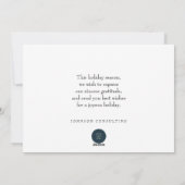 Waterverf Green Pine Trees | Vakantiegroet Feestdagenkaart (Achterkant)