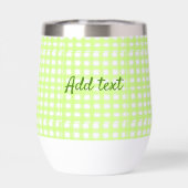 Waterverf Green Plaid Ginham Gepersonaliseerde Voe (Achterkant)