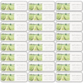 Waterverf Green Winery Vineyard Gastadres Sticker (Voorkant)