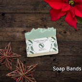 Waterverf Greenery Artisan Soap Band Wrap Uitnodigingen Wikkel