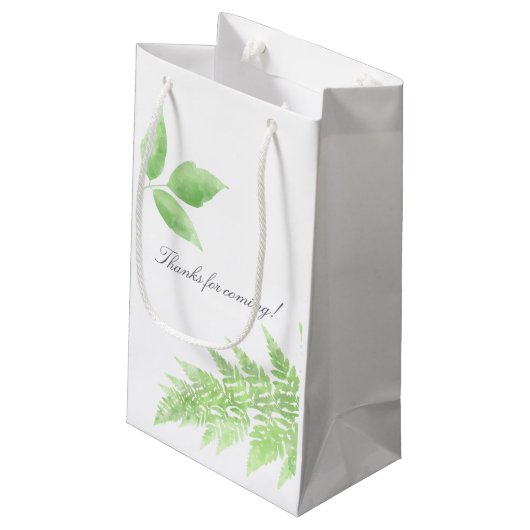 Waterverf Greenery Baby shower Klein Cadeauzakje (Achterkant Gekanteld)