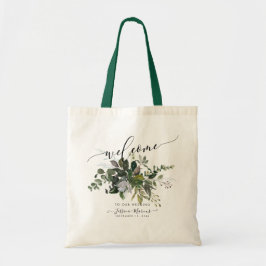 Waterverf Greenery, Blue Gum Eucalyptus Welcome Tote Bag