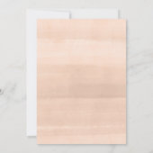 Waterverf Greenery Blush Roze Bloemen Baby shower Kaart (Achterkant)