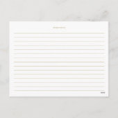 Waterverf Greenery en White Flowers Recipe Kaart (Achterkant)