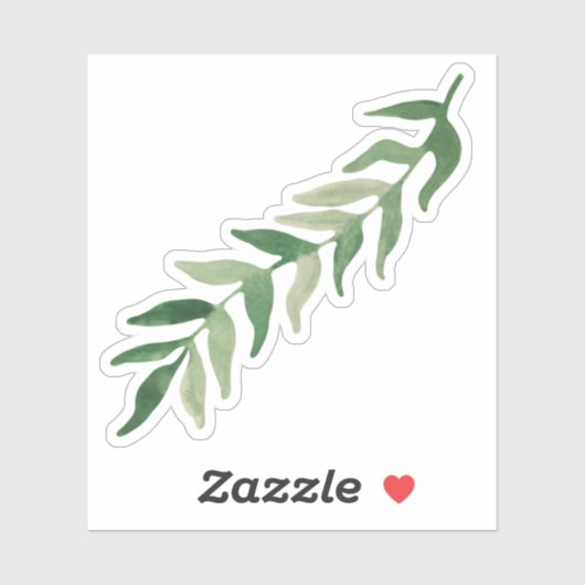 Waterverf Greenery Foliage Stickers (Vel)