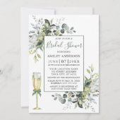 Waterverf Greenery Glass Shower Sage Green Kaart (Voorkant)