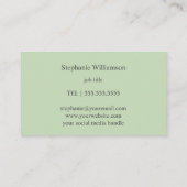 Waterverf Greenery & Gold Visitekaartje (Achterkant)