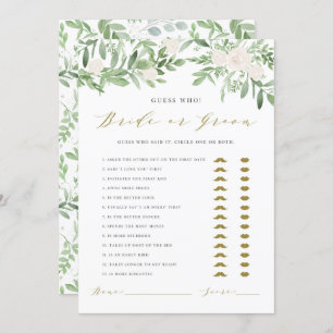 Waterverf Greenery Hij zei dat ze spel Kaart zei