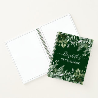 Waterverf Greenery Ivy Sage Ferns Sketchbook Notitieboek