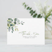 Waterverf Greenery laat een klein beetje bedankt (Staand voorkant)