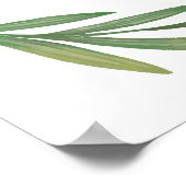 Waterverf Greenery Leaves Wedding Welcome Sign Poster (Hoek)
