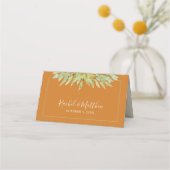 Waterverf Greenery over Ochre Wedding (Achterkant)