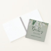 Waterverf Greenery Personalized Memory Baby Book Notitieboek (Binnen)