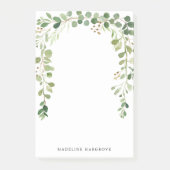 Waterverf Greenery Personalized Post-it® Notes (Voorkant)