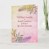 Waterverf Greenery persoonlijke sympathie Kaart (Voorkant)