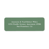 Waterverf Greenery Return Address Labels (Voorkant)