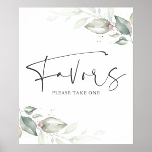 Waterverf Greenery Roos Gold laat voordelige teken Poster