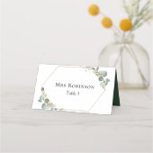 Waterverf greenery trouwtafel (Voorkant)