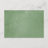 Waterverf Greenery Wedding Accommodations Informatiekaartje (Achterkant)
