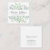 Waterverf Greenery Wedding Planner Visitekaartjes (Voorkant / Achterkant)